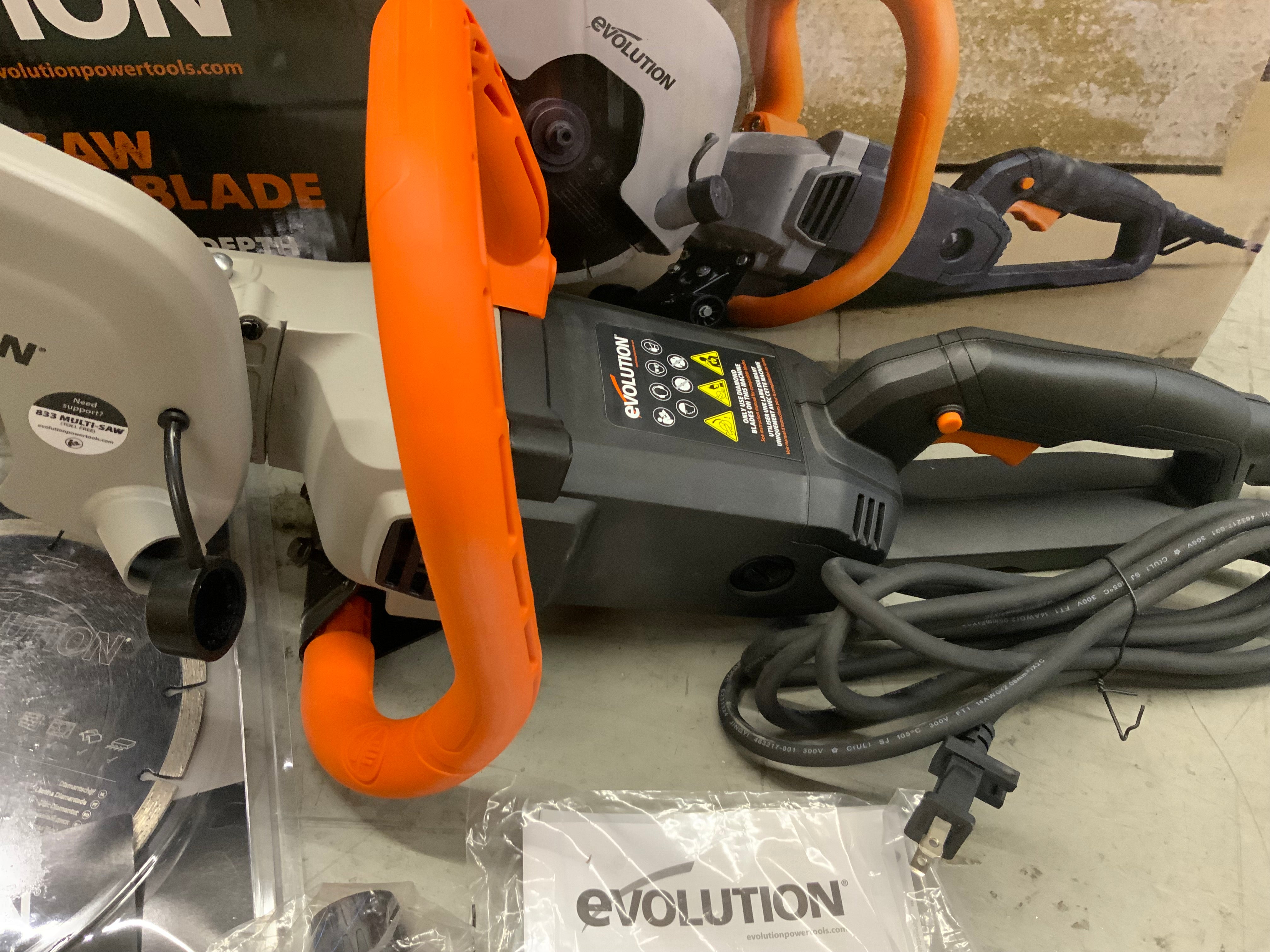Evolution R230DCT - 9 Inch Electric Concrete Saw W/ 9 Inch Diamond Blade (8089541771502)